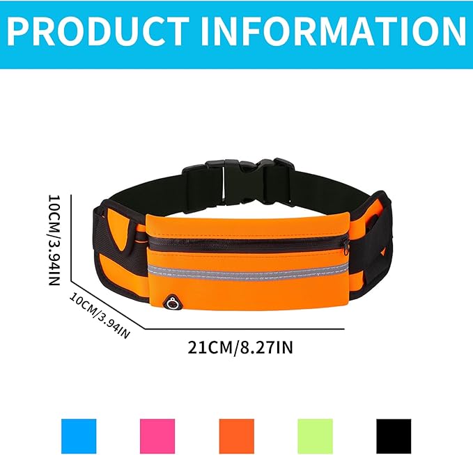 Anti-Theft Invisible Waist Bag, Lightweight Adjustable Waterproof & Anti-Theft Money Belt, Multifunctional with Water Bottle Strap, Secure Hidden Travel Wallet for Sports, Travel & Daily Use (#1)