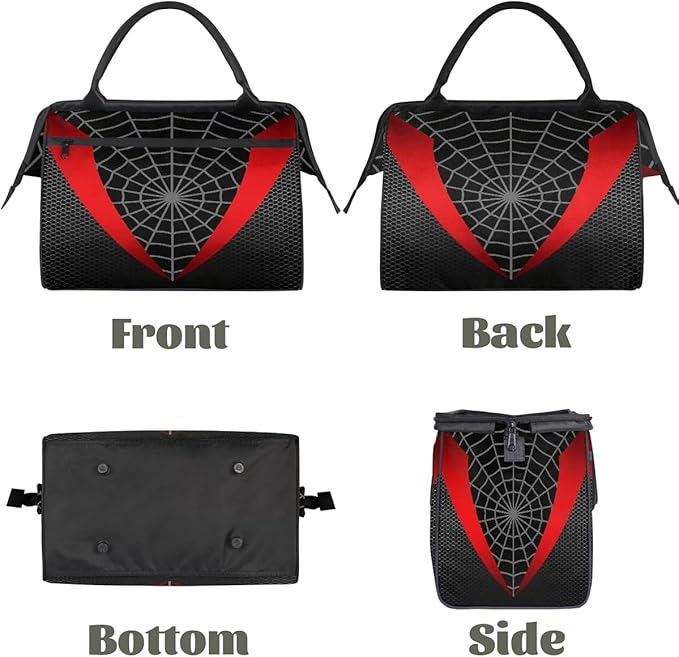 Sports Duffel Bags for Kids - Carry On Travel Gym Bag Waterproof Workout Shoulder Tote for Boys Girls Weekender Overnight Duffel for Swim Dance Camp(Spider Web)