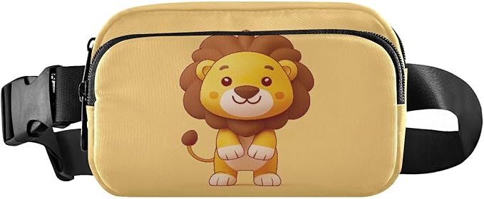 Kawaii Lion Fanny Pack for Women Men Water Resistant Fashion Waist Packs with Adjustable Strap Belt Bag for Travel Workout Jogging Hiking 21218804