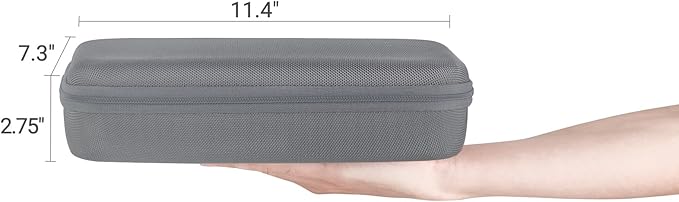 Mkono Travel Sunglasses Organizer Glasses Case Multiple Pairs with Adjustable Slots Eyeglasses Case Storage Box for Men (8 Slots, Gray)