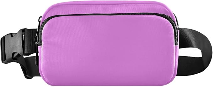 Fanny Pack for Women Men Water Resistant Fashion Waist Packs with Adjustable Strap Belt Bag for Travel Workout Jogging Hiking Violet