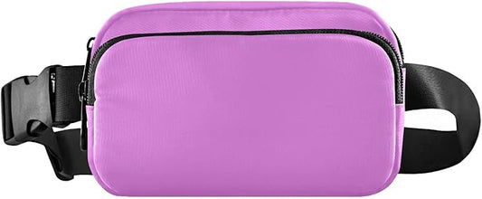Fanny Pack for Women Men Water Resistant Fashion Waist Packs with Adjustable Strap Belt Bag for Travel Workout Jogging Hiking Violet