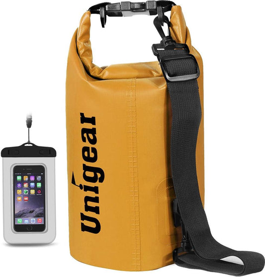 Unigear Dry Bag Waterproof, 2L/5L/10L/20L/30L/40L Floating and Lightweight Bags for Kayaking, Boating, Fishing, Swimming and Camping with Waterproof Phone Case