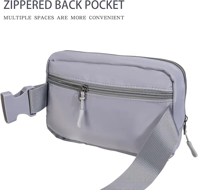 Belt bag Fanny pack crossbody bags for women Everywhere belt bag (Grey)