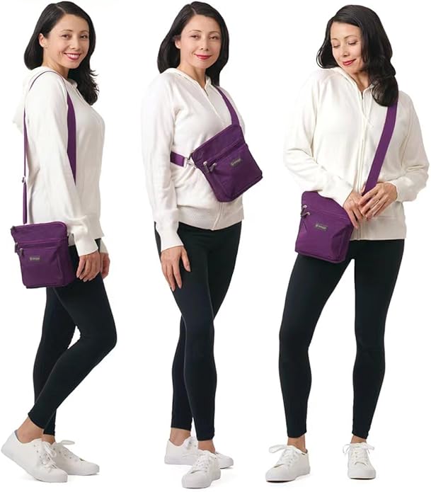 biaggi Flexmates Convertible Anti-Theft Crossbody Bag for Women | Lightweight On-The-Go Travel Organizer, RFID Blocking
