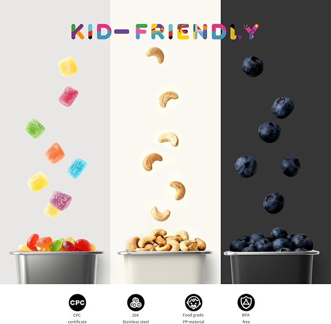 Stainless Steel Snack Box Containers for Kids, 3 Packs 12 oz Leak-Proof Microwave-safe Small Food Storage Container with Lid, Metal Compact Bento Lunch Box Container for School Travel