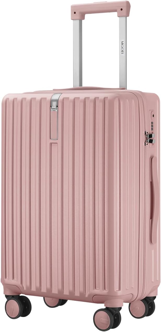28 Inch Large Checked Luggage, Hardside Checked Suitcase with 360° Spinner Wheels, Lightweight PC Hard Shell Carry Luggage, TSA Approved Lock, 28" Expandable Large Suitcase for Women Travel