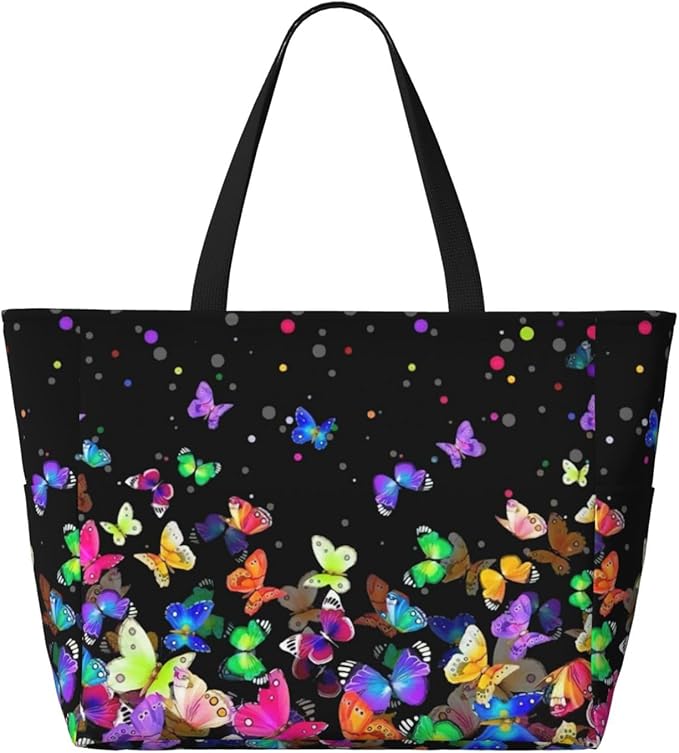 Beach Tote Bag for Women Beach Bag Waterproof and Sandproof Tote Bag with Wet Bag Large Travel Bag for Weekend Travel