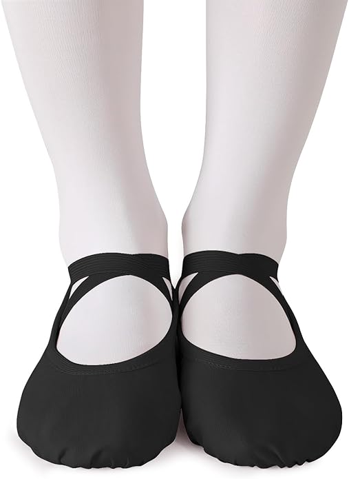 TXJ Sports Ballet Shoes for Women Girls, Women's Ballet Slipper Canvas Dance Shoes Split Sole Yoga Dance Flats