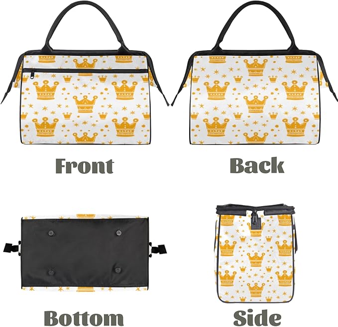 Golden Crown Overnight Weekender Bag for Women Men Travel Duffel Bags Waterproof Luggage Carry on Sports Yoga Gym Bag