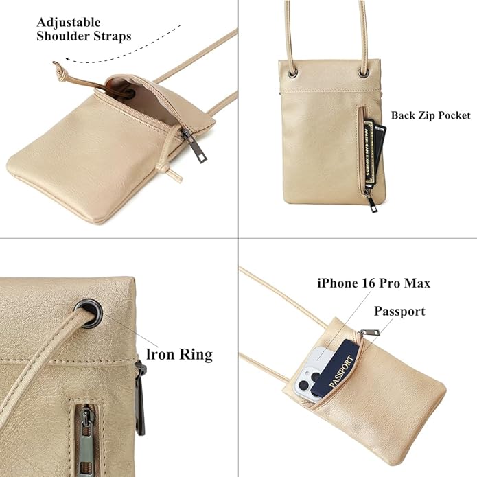 Small Crossbody Women Cell Phone Purse Wallet Bag With Shoulder Strap