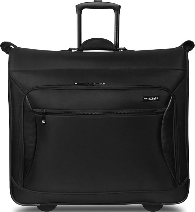 WallyBags® Solutions Rolling Garment Bag, Multiple Hangers and Made for Men and Women
