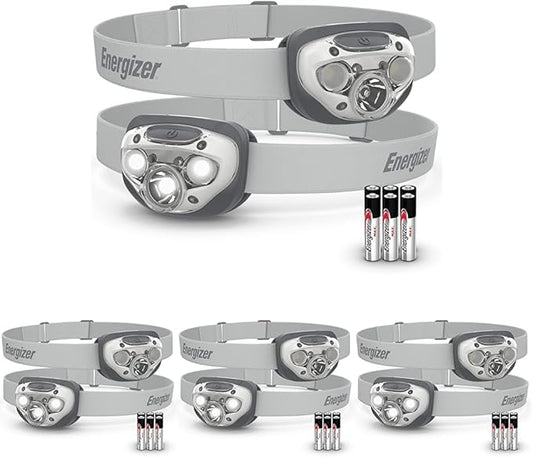 Energizer LED Headlamp PRO,IPX4 Water Resistant Headlamps,High-Performance Head Light for Outdoors,Camping,Running,Storm,Survival LED Light for Emergencies (Batteries Included),(Pack of 8)