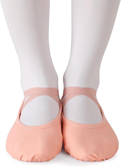 TXJ Sports Ballet Shoes for Women Girls, Women's Ballet Slipper Canvas Dance Shoes Split Sole Yoga Dance Flats
