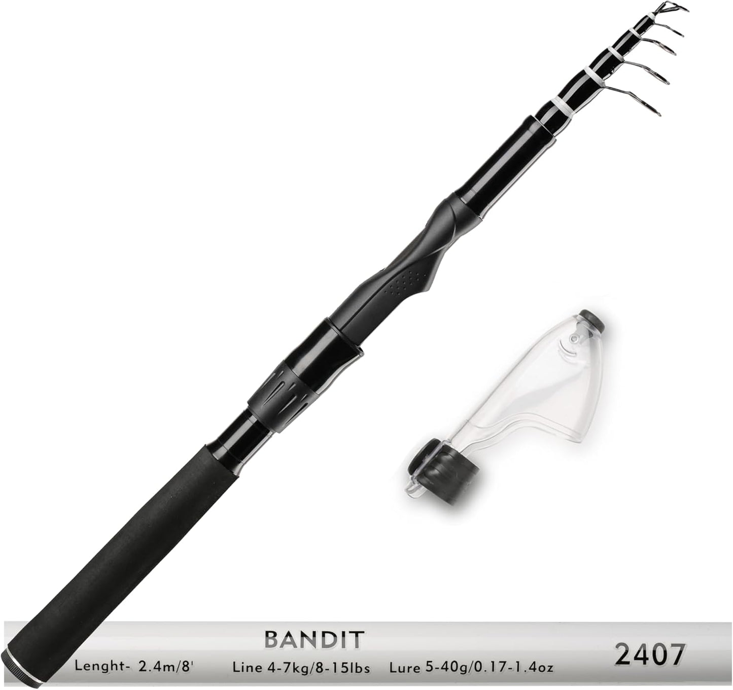 Whistytwig Telescopic Fishing Rod - Versatile Retractable Telescoping Fishing Pole, Collapsible Fishing Rod, Ideal Travel Rod