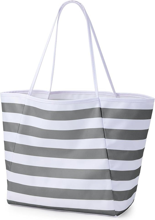 KALIDI Beach Tote Bag Women Large Waterproof Sandproof Shoulder Handbag Packable Grocery Bag Hobo Purse for Picnic Vacation