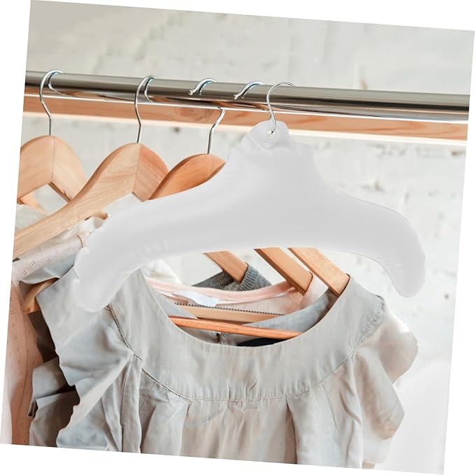 STOBAZA Inflatable Clothes Hanger Travel-Friendly Foldable Coat Holder for Storage and Drying Portable PVC Laundry Hanger for Camping and Outdoor Use