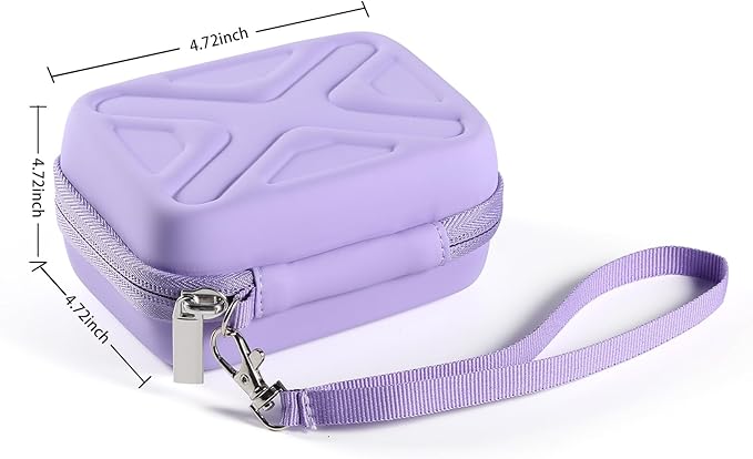 Camera Case for AbergBest 21 Mega Pixels 2.7" LCD Rechargeable HD/Kodak Pixpro/Canon PowerShot ELPH 180/190/Sony DSCW800/DSCW830 Cameras, Travel Carrying Protective Case for Digital Camera - Purple