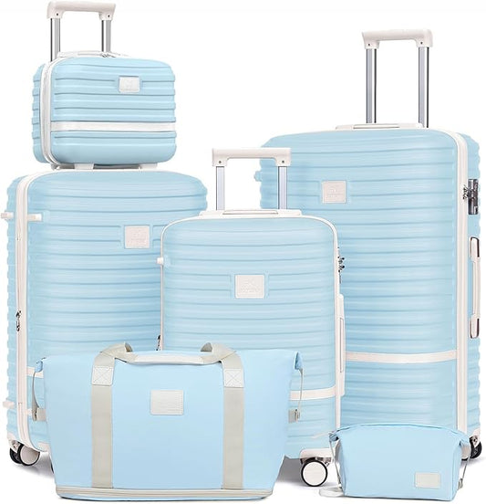 Joyway Luggage Set 3 Piece Suitcase Sets with Spinner Wheel,Hardside Expandable Travel Laggage with TSA Lock (20/24/28