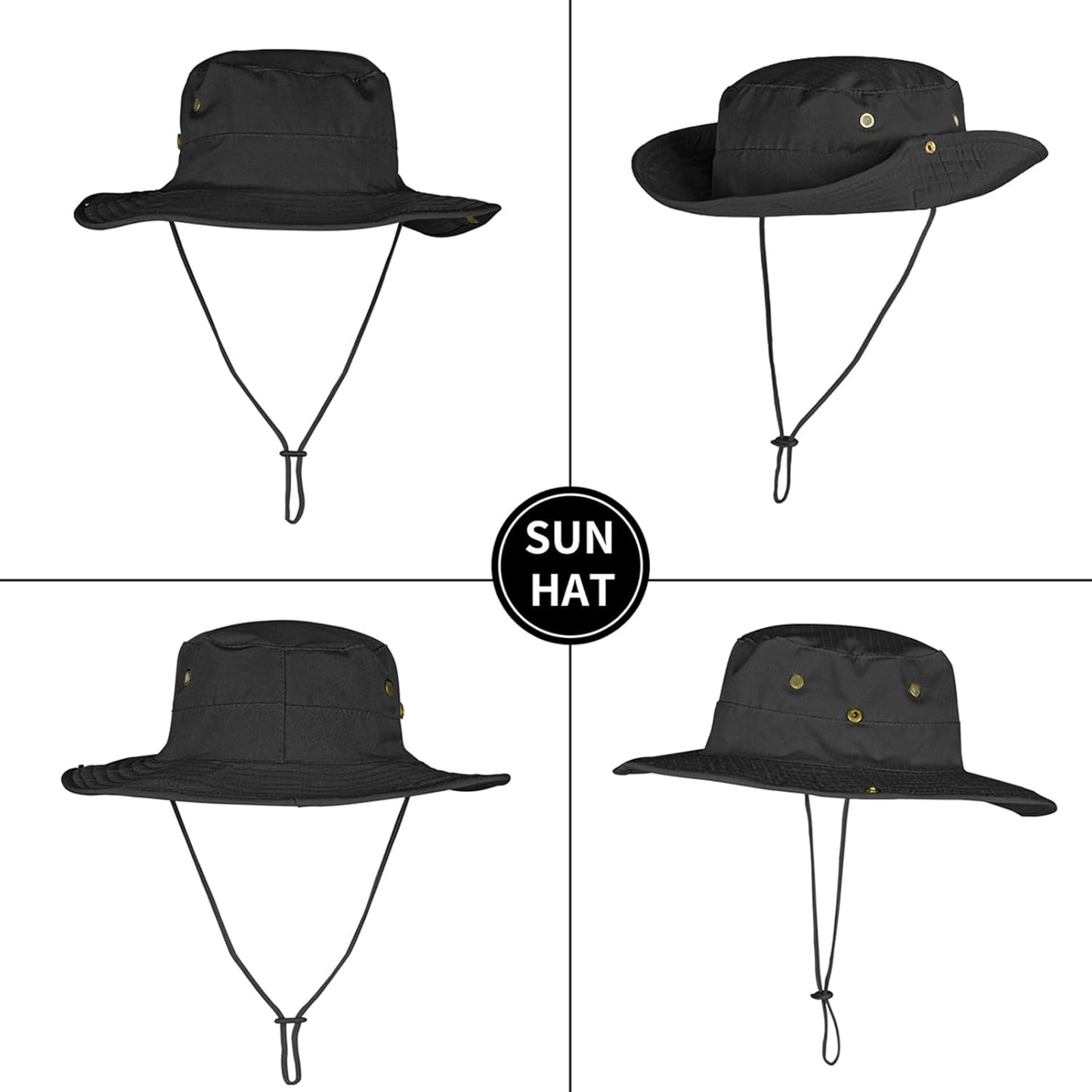 Sun Hats for Men Women Boonie Hat Foldable Fishing Hat UPF 50+ Bucket Hat for Fishing Hiking Garden Safari Beach
