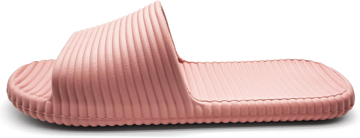Quick Drying Shower Slippers For Women And Men Lightweight Open-toe EVA Non-Slip Slides Sandals Indoor And Outdoor Slipper For Bathroom,Spa,Pool,Gym,Beach