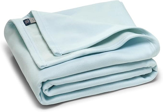 MV Sport Lightweight Sweatshirt Blanket Throw – Warm & Cozy, Breathable Oversized Fleece Knit, Couch, Bed, Travel, Cold Nights, and Outdoors – Soft Light Weight Blanket 54" x 84" Arctic Blue