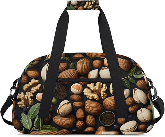 Nut Theme Kids-Duffel-Bags Gymnastics Dance Bag Carry-On Overnight Travel Gym Lightweight Dance Sports Bags For Girls Boys Kids，