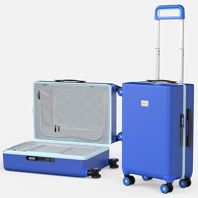 20 Inch Carry-on Luggage Zipperless for Women, Hardside Rolling Suitcase with Spinner Wheels & TSA Lock,PC Lightweight Carry on Luggage Airline Approved 22x14x9 Hard Case