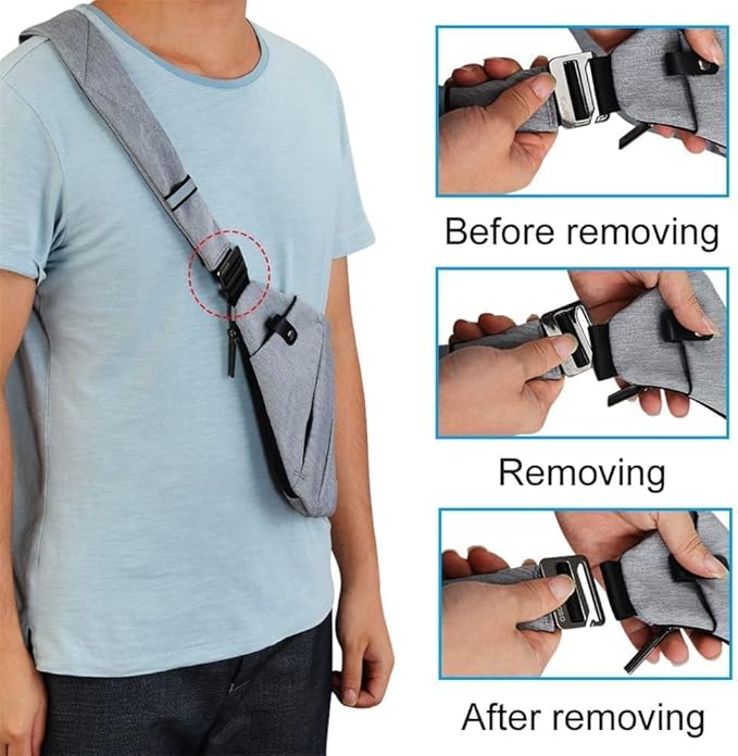 Lightweight Sling Bag, Anti Theft Crossbody Bags for Women Men Casual Shoulder Crossbody Sport Travel Hiking Bag