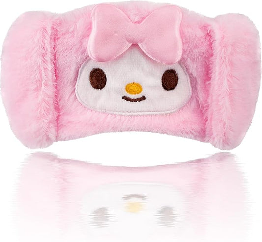 Kawaii Anime Plush Sleep Eye Mask, Cute Cartoon Animal Blackout Sleeping Eye Cover for Girls Women Kids (Melo)