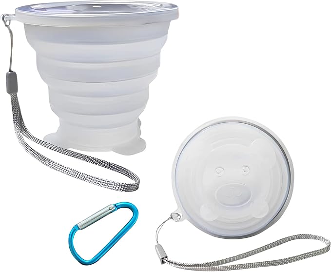 Collapsible Cups-Silicone Foldable Expandable Folding Drinking Cup-Reusable Portable MugsCup Lightweight-Cup For Travel, Camping, Hiking, Holiday Vacation, Outdoor Sports