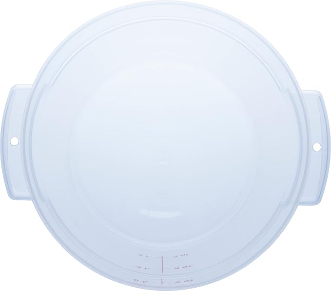 Carlisle FoodService Products Storplus Round Food Storage Container with Stackable Design for Catering, Buffets, Restaurants, Polypropylene (Pp), 6 Quart, Clear