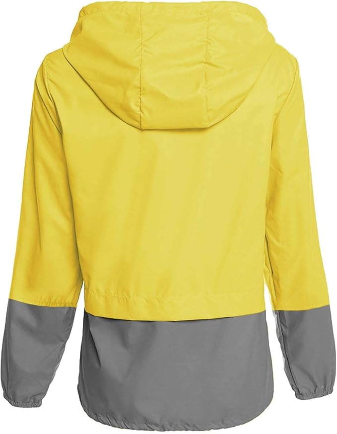 Avoogue Raincoat Women Lightweight Waterproof Rain Jackets Packable Outdoor Hooded Windbreaker