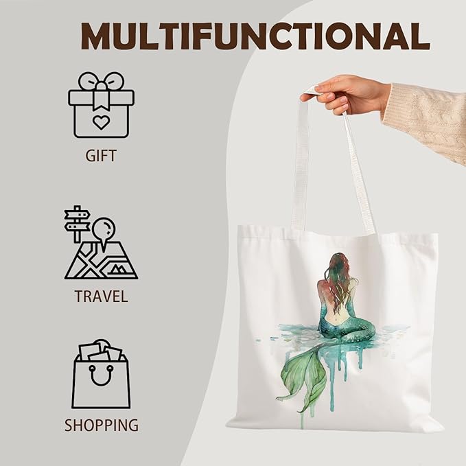 FBB Ocaen Beachy Ocean Sea Fish Reusable Grocery Shopping Bag