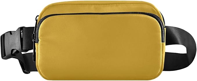Fanny Pack for Women Men Water Resistant Fashion Waist Packs with Adjustable Strap Belt Bag for Travel Workout Jogging Hiking Goldenrod