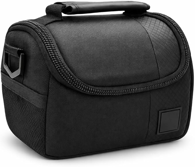 Small Padded Camera Bag with Shoulder Strap – Compact DSLR & Mirrorless Camera Carrying Case, Lightweight Protective Crossbody Case
