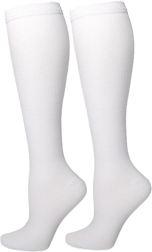 Bestjybt Compression Socks for Women & Men Circulation 15-20 mmHg Support Socks for Athletic Running Cycling