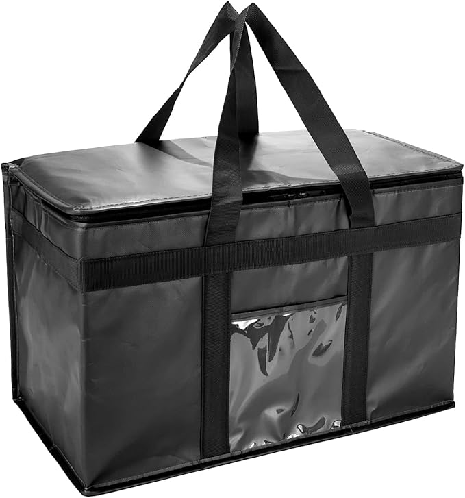 Yalin XXXL Large Insulated Cooler Bag, Styrofoam Cooler of Keep Food Hot or Cold, Reusable Double Zipper Food Delivery Bag for Grocery Shopping, 23" W x 15" H x 14" D