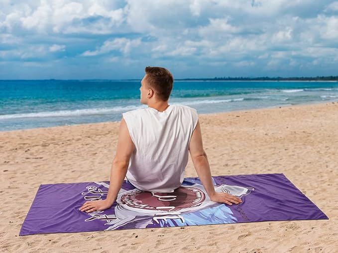 Microfiber Beach Towels: Quick Dry, Sand Free, Compact,Absorbent & Perfect for Travel - Oversized, Lightweight & Quick Drying for Adults(Shark, 1)