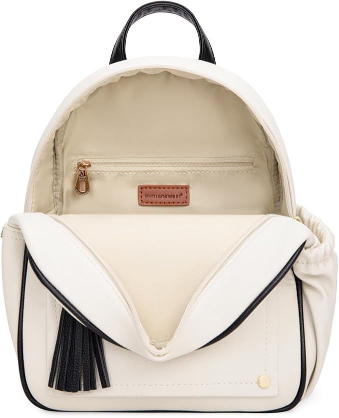 Montana West Mini Backpack Purse for Women Anti Theft Backpacks with Secured Zipper and Tassel
