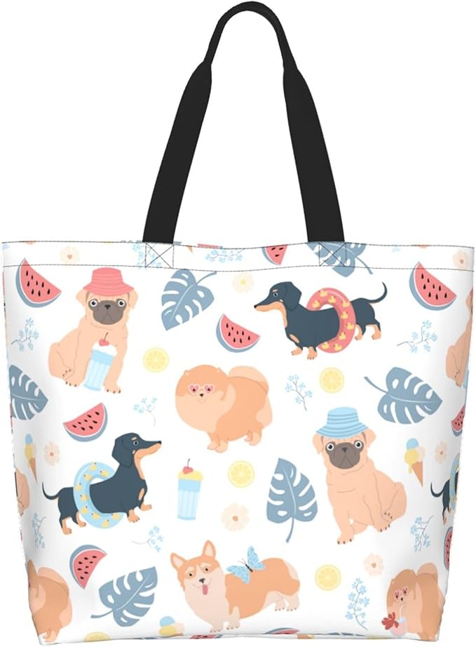 Tote Bag for Women Large Beach Bag Reusable Grocery Bags Handbag for Travel Shopping