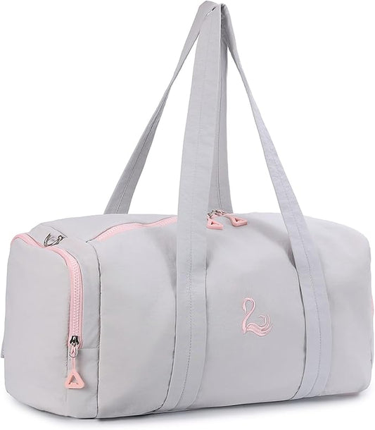 Gym Bag for Women with Shoe & Wet Compartment - Duffle Bag for Travel, Sports, Yoga, Fitness & Workout