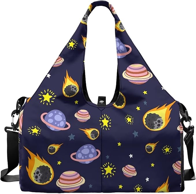 Mens Tote Bag Carrying Workout Gear Makeup Accessories Gym Bags with Yoga Mat Holder, Shoe Compartment, Wet Dry Storage Pockets Backpack for Travel