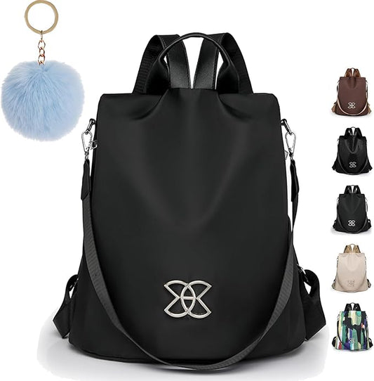 FOLENZU Anti-Theft Large Capacity Backpack, Shoulder Bag for Women