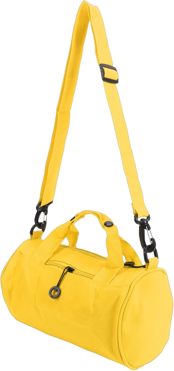 Greensen Compact Travel Bag, Oxford Fabric Gym Bag with Organized Storage, Lightweight and Versatile for Weekend Getaways and Daily Use (Yellow)