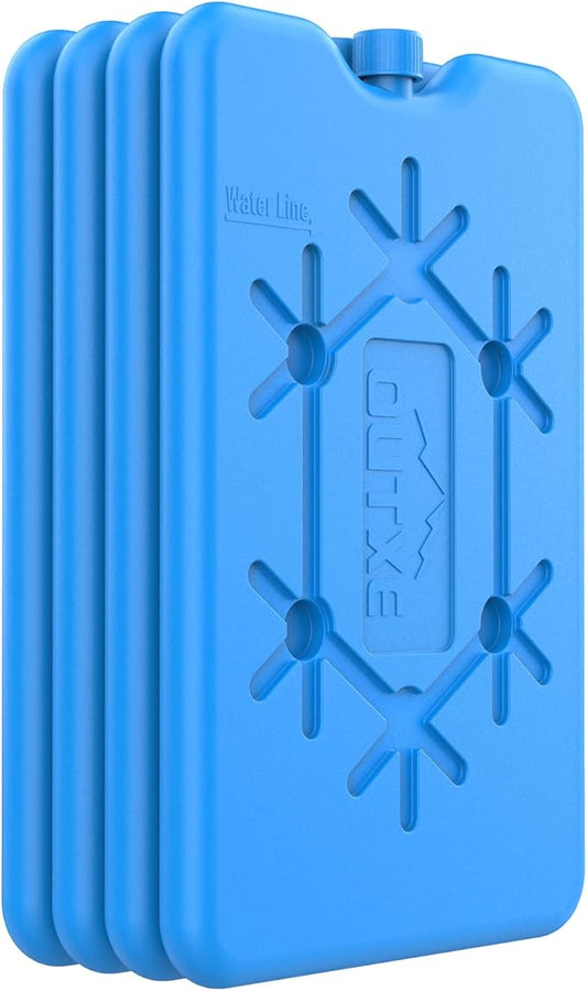 OUTXE Ice Packs for Lunch Box - Reusable Ultra-Thin Freezer Packs - Long-Lasting Cool Packs for Coolers, Keep Food Fresh and Cold in Lunch Boxes and breastmilk Bags