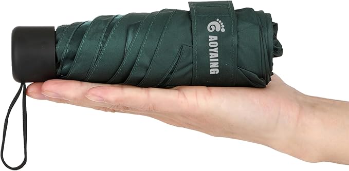 GAOYAING Compact Travel Umbrella with Case Sun&Rain Lightweight Small and Compact Suit for Pocket