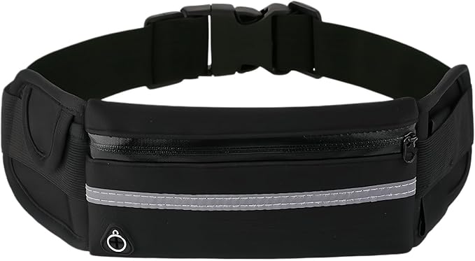 Anti-Theft Invisible Waist Bag, Anti-Theft Money Belt Multifunctional Outdoor Sports Waist Bag for Sports, Travel & Daily Use (Black)