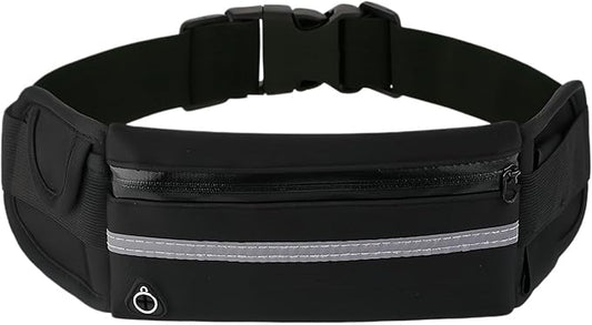Anti-Theft Invisible Waist Bag, Anti-Theft Money Belt Multifunctional Outdoor Sports Waist Bag for Sports, Travel & Daily Use (Black)