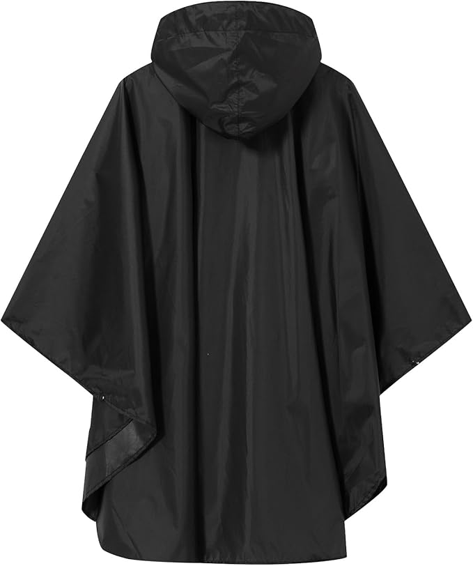 SaphiRose Lightweight Kids Rain Poncho Waterproof Jacket Zipper Up Rain Coat